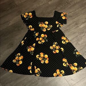 Torrid Oranges Polka Dot Womens Dress 2X
